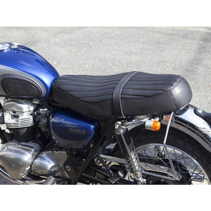 MOTOR ROCK W650/400/800用 本革シート ブラック (MR-SM088) : MOTOR