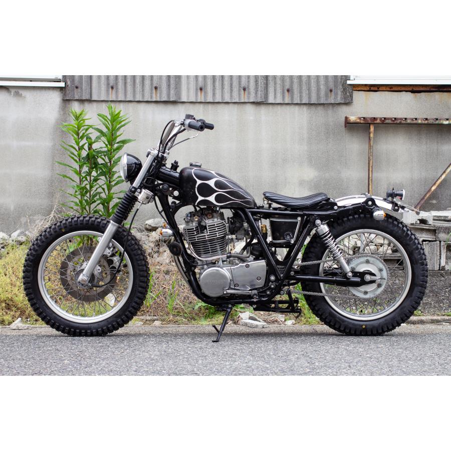 MOTOR ROCK SR400/500用 ロングスイングアーム ブラック (MR
