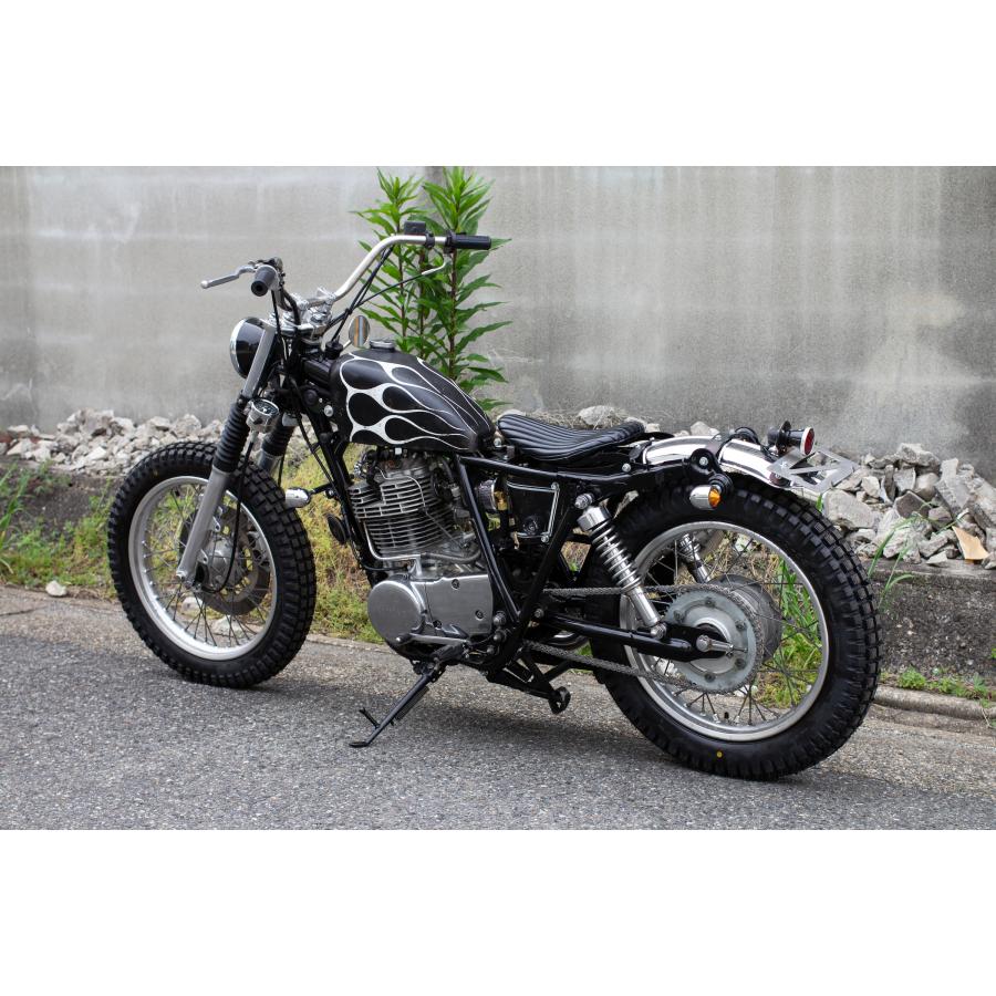MOTOR ROCK SR400/500用 ロングスイングアーム ブラック (MR-SM090B