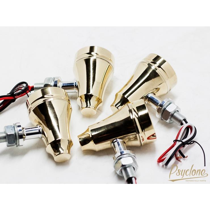 Psyclone ブラス削り出しホーンウインカー4個セット