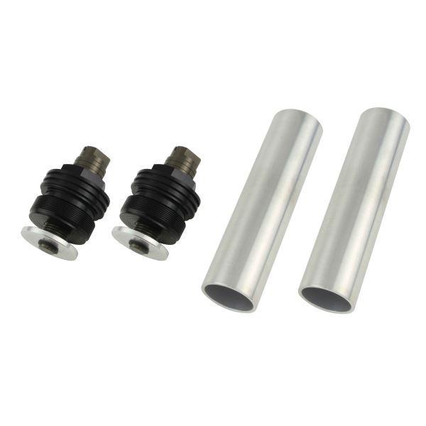 ゼファー750/ZEPHYR750/RS(-2006) 用 イニシャルアジャスターT2(エアバルブ無) ブラックボディ/チタンシャフト｜ポッシュフェイス/POSH