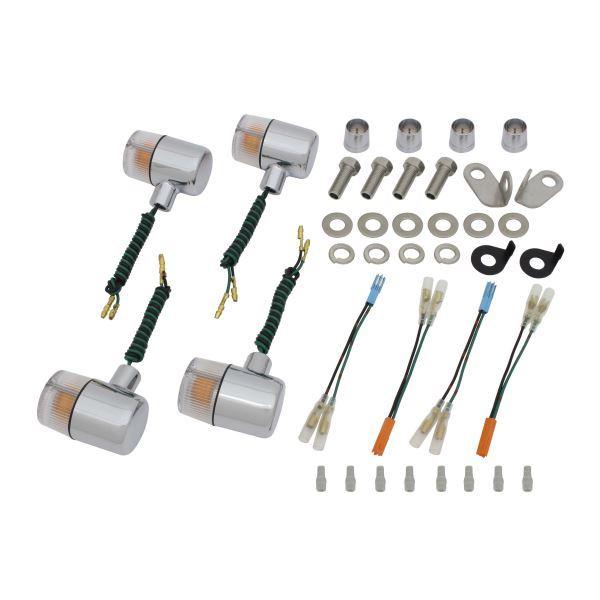 POSH - FTR223/D(2008-) 用 古典的 71印字機 ウインカーKIT メッキ上半身/せつ然たる水晶体｜ポッシュフェイス/