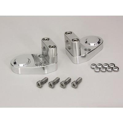Ninja250/ニンジャ250(13-16/EX250L)用 バーハンドルブラケット(シルバー) ｜ハリケーン