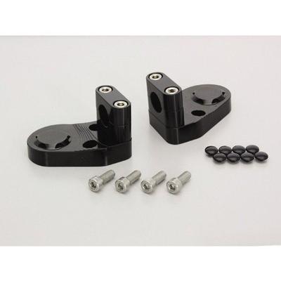 Ninja250R/ニンジャ250R(08-12/EX250K)用 バーハンドルブラケット(ブラック) ｜ハリケーン