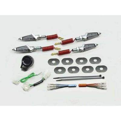 グロム/GROM125(16-17/JC61-1300001以降)用 LEDダガーウインカーキット(メッキ×スモークレンズ) ｜ハリケーン