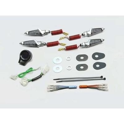 グロム/GROM125(13-15/JC61-1300000迄)用 LEDダガーウインカーキット(メッキ×スモークレンズ) ｜ハリケーン