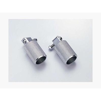 TW200/E(-01/4CS1-6)用 ファットスタイル・フロントステップバー(ポリッシュ) ｜ハリケーン