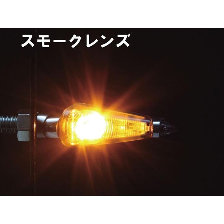 Z900RS(18-19/ZR900C)用 LEDダガーウインカーkit(メッキ×スモークレンズ)｜ハリケーンの画像