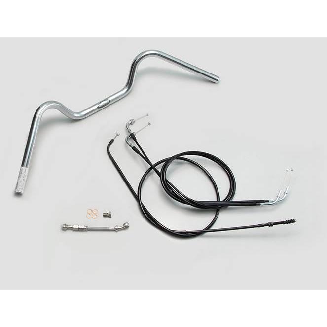 W800(20-21/EJ800B)用90フォワードアップハンドルSET(メッキ)｜ハリケーン