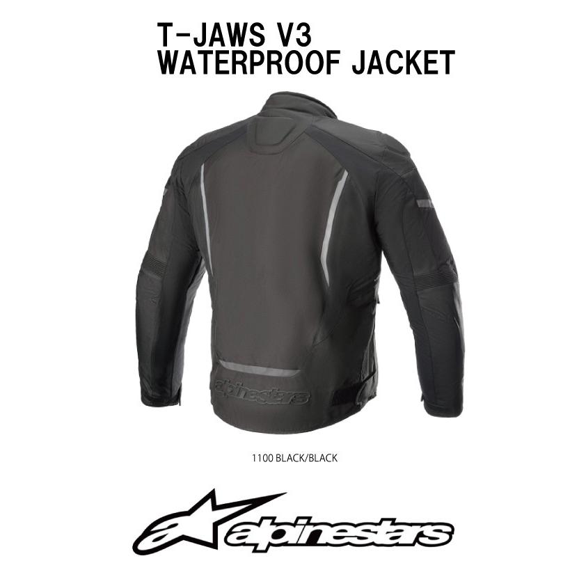 alpinestars バイクジャケット 黒 T-JAWS V3 防水 アルパインスターズ 2021年新色追加 防寒・防水 バイク用 ウィンター