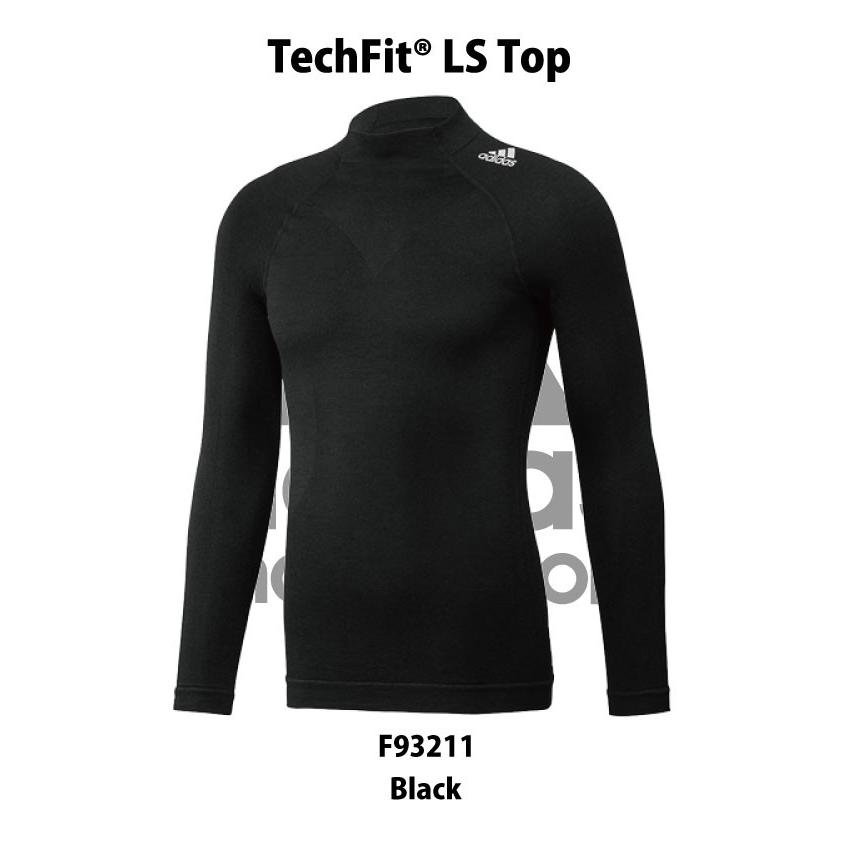 アディダス アンダーウェア 4輪用 トップス adidas motorsport TechFit LS Top 黒/白 BLACK/WHITE｜motostars｜02