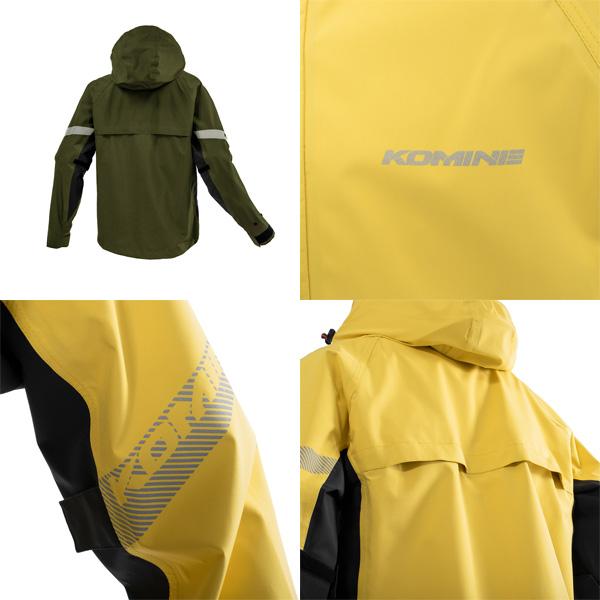 コミネ（Komine） RK-549 ブレスター3レイヤーレインジャケット Olive 