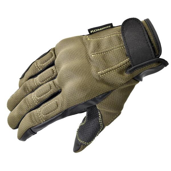 コミネ 期間限定今なら送料無料 KOMINE 新作からSALEアイテム等お得な商品満載 GK-249 Protect Vintage Mesh プロテクトヴィンテージ メッシュグローブ Olive 06-249 オリーブ Gloves