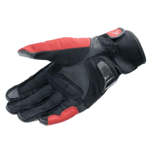 コミネ GK-854 レザープロテクトウォームグローブHG Black-Red_1