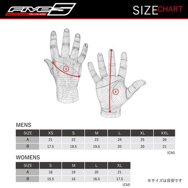 FIVE（ファイブ） RS3 EVO WOMAN レディース用 グローブ (BLACK WHITE) 1032053401の画像