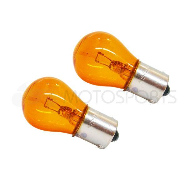 MOTOSPORTS 12V 23W オレンジバルブ ウインカー球 S25 2個入 1319