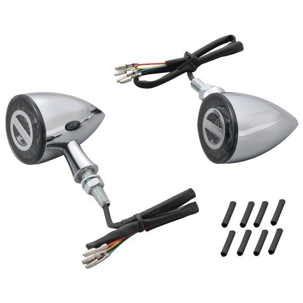デイトナ 15310 HIGHSIDER LEDテールランプ一体リアウインカー ロケット・ブレット クローム