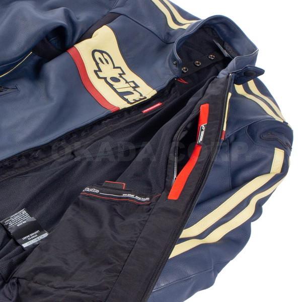 アルパインスターズ（alpinestars） DYNO LEATHER JACKET （NAVY STONE