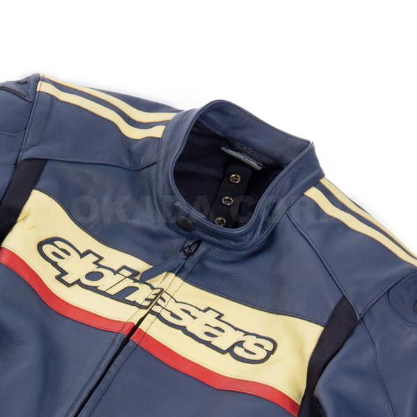 アルパインスターズ（alpinestars） DYNO LEATHER JACKET （NAVY STONE