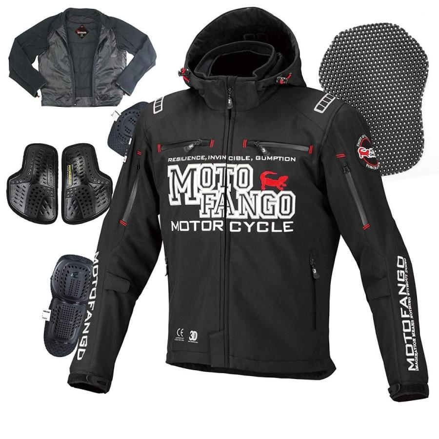 コミネ、モトファンゴソフトシェルウインターパーカーLサイズ コミネ（Komine） MJ-005 MOTO FANGO ソフトシェル ウインターパーカ