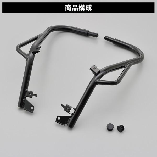 デイトナ 18960 バイク用 エンジンガード CT125 パイプエンジンガード ブラック
