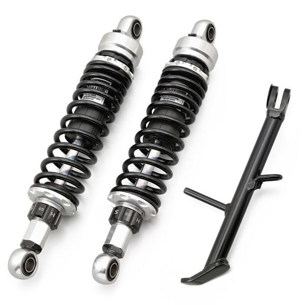 デイトナ 30127 バイク用 リアサスペンション GB350/S(21-22)専用 ローダウン 純正比-15~-30mm ショートサイドスタンド付属 ローダウンキット