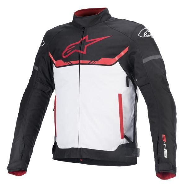 アルパインスターズ T-SP S WATERPROOF JACKET ASIA 防水 ウインタージャケット (1304 BLACK WHITE BRIGHT RED) 3206022