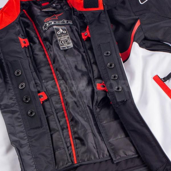 アルパインスターズ T-SP S WATERPROOF JACKET ASIA 防水 ウインタージャケット (1304 BLACK WHITE BRIGHT RED) 3206022_3