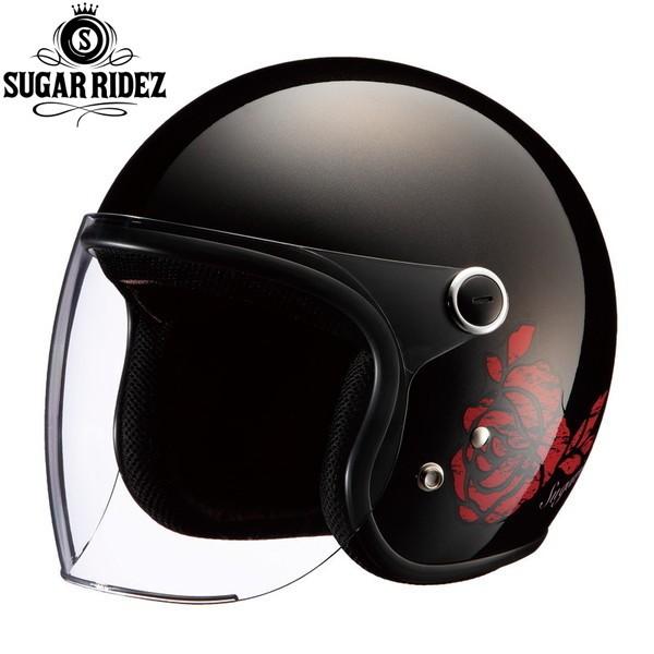 RIDEZ Sugar Ridez Vivian ROSE BK ジェットヘルメット レディース
