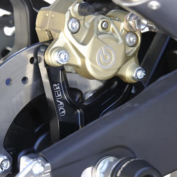 OVER Racing 83-35-21B YZF-R25 リア キャリパーサポートブレンボ2P(カニ) ブラックの画像