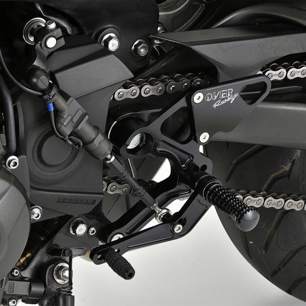 OVER Racing 51-451-01B BACK-STEP 4ポジション ブラック MT-09(17