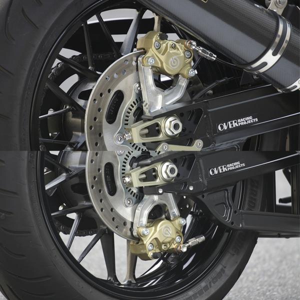 OVER Racing 83-71-21 Z900RS/Cafe リア キャリパーサポート ブレンボ2P(カニ)用 シルバーの画像