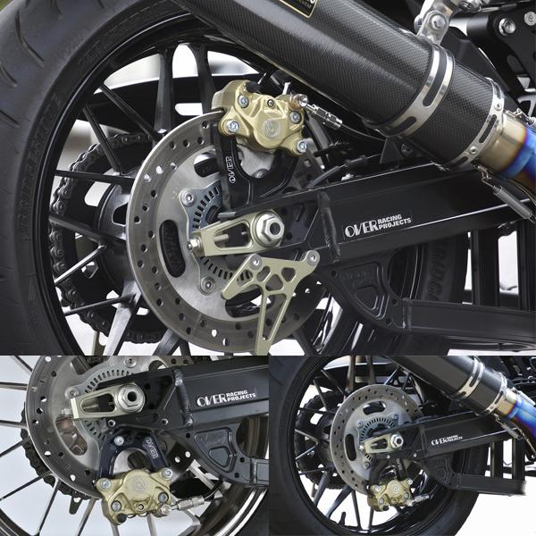 OVER Racing 83-71-21B Z900RS/Cafe リア キャリパーサポート ブレンボ2P(カニ)用 ブラックの画像