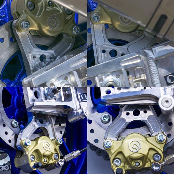 OVER Racing 83-351-21 YZF-R25(19-) リアキャリパーサポート ブレ2P カニ用 シルバーの画像