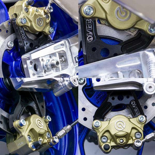 OVER Racing 83-351-21B YZF-R25(19-) リア キャリパーS ブレ2P カニ用 ブラックの画像