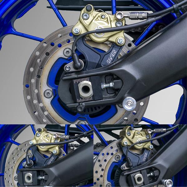 OVER Racing 83-451-21B MT-09(17-) リアキャリパーサポート ブレンボ2P カニ用 ブラックの画像