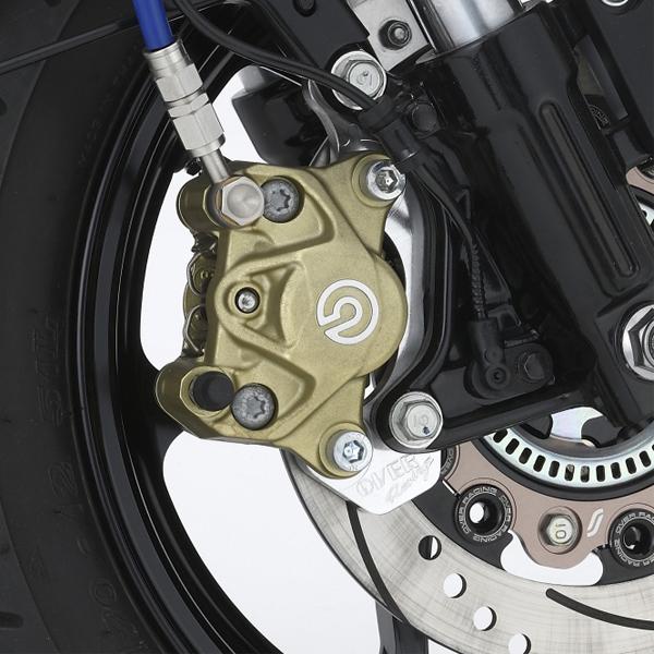 OVER Racing 83-223-14 フロントキャリパーサポート ブレンボ2P(カニ) OVER×SUNSTAR ABS用 SIL MONKEY125/GROM(21-)_1