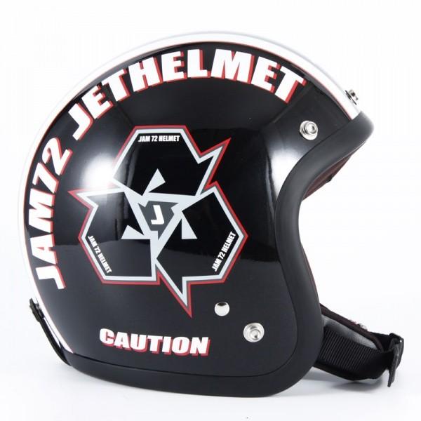 72 Jam Jet Helmet ジェットヘルメット 本体 72JAM JET HELMET 72JAM JET JJ-03 SPIKE（ブラック） ガラスフレーク