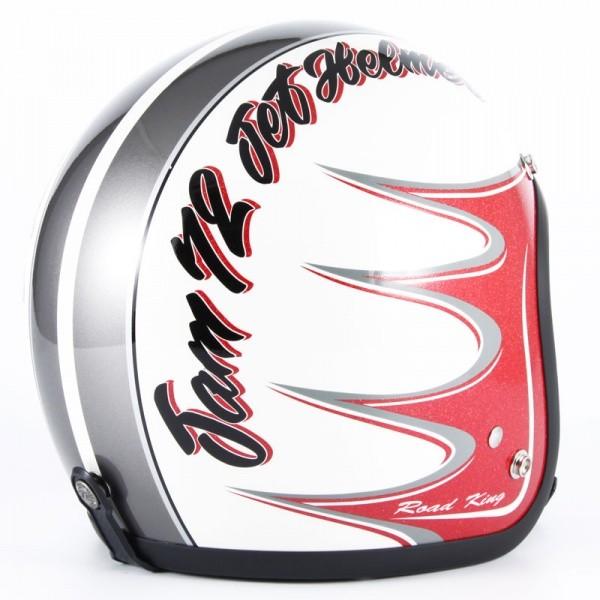 72JAM JET HELMET 72JAM JET JJ-08 RODKIN（ホワイト） パールゴールド