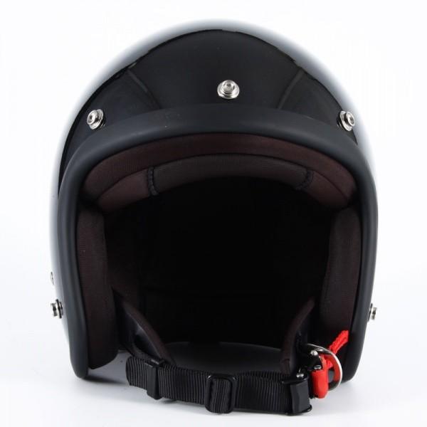 72JAM JET HELMET JJ-10 VIVID BLACK（ブラック） ガラス