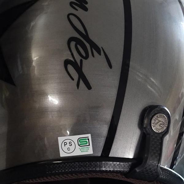 72JAM JET HELMET 72JAM Helmet JCP-30 IRON STAR エフェクトシルバー