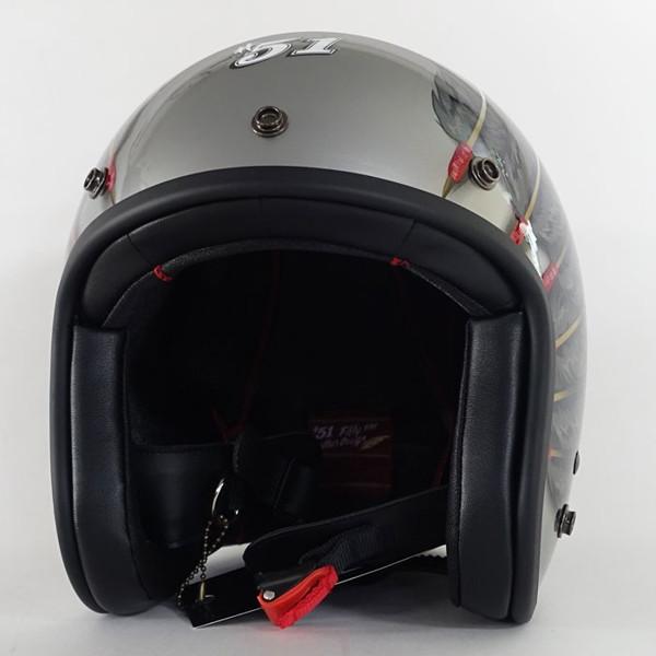 72JAM JET HELMET 72JAM Helmet IW-01 IWAKI Fifty one Feather Design