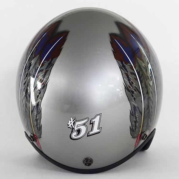 72JAM JET HELMET 72JAM Helmet IW-01 IWAKI Fifty one Feather Design