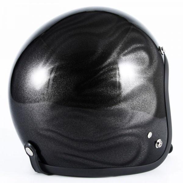 72JAM JET HELMET 72JAM Helmet JG-23L GHOST FLAME ブラック グロス