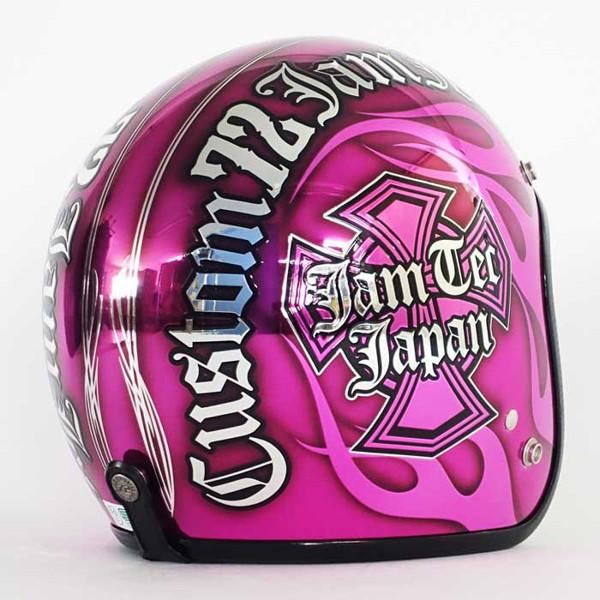 72JAM JET HELMET Helmet IP-1009 New クロス メッキベース 72JAM JET HELMET Helmet IP-1009 New クロス メッキベース