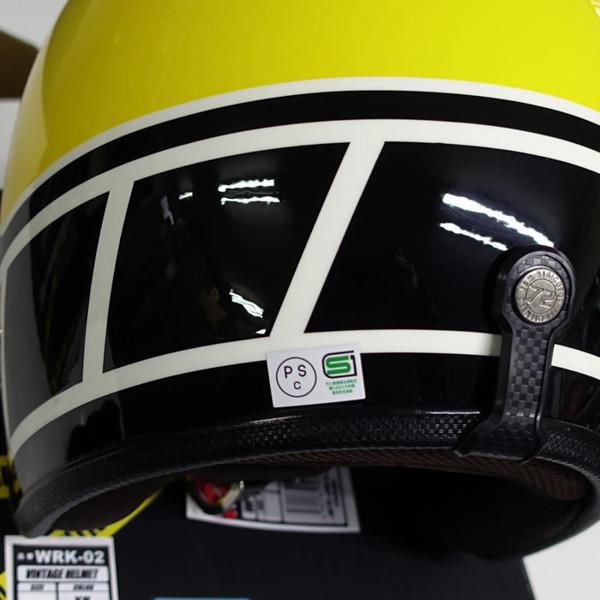 72JAM JET HELMET 72JAM Helmet WRK-02 YR イエローベース グロス
