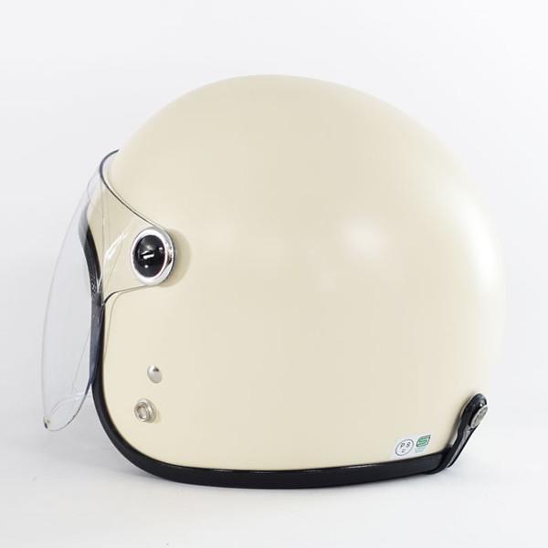 72JAM JET HELMET 72JAM Helmet JPK-01 シールド付き マットアイボリー