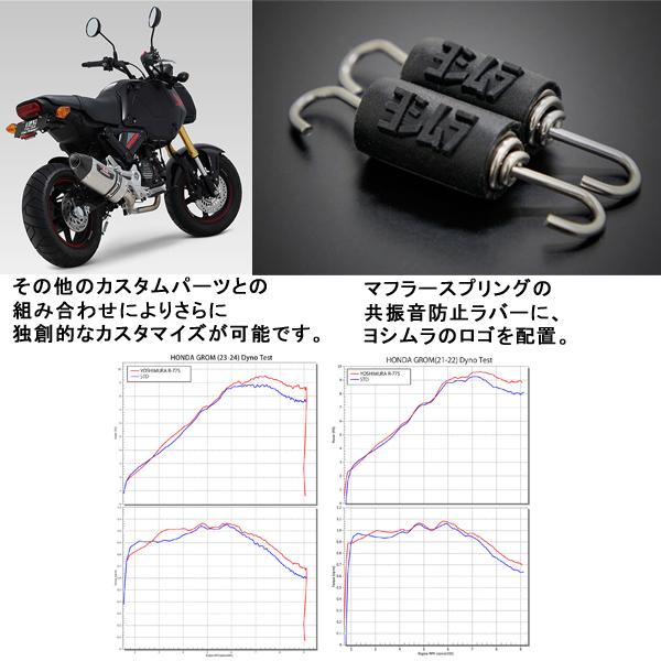 ヨシムラ (YOSHIMURA) 110A-40K-5180B GROM(21-22/23-24) 機械曲 R-77S サイクロン(STBC)の画像