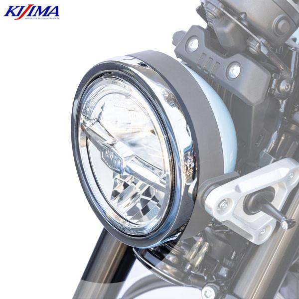 KIJIMA（キジマ） 205-5135 ヘッドライトリム スチール メッキ XSR125