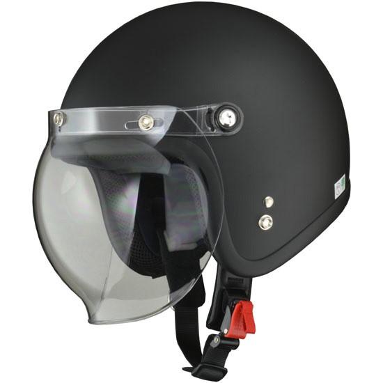 リード工業 MOUSSE H.MAT BLACK（ハーフマットブラック） シールド付きジェットヘルメット フリーサイズ（57-60cm未満）｜motostyle｜02